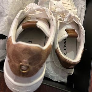 Coach white sneakers